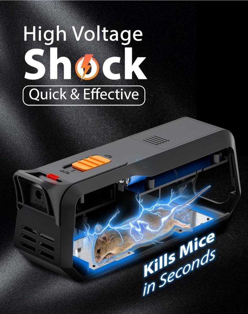 Electric Mouse Trap Zapper with Powerful Voltage, Effective Electronic Mouse...