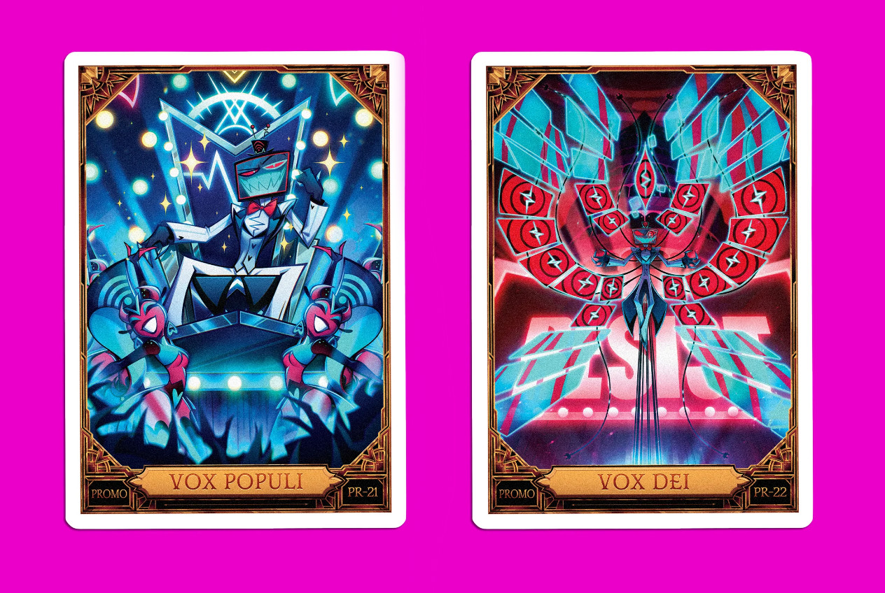 LOT OF 2 VOX POPULI & DEI White Foil Promo PR-21 & PR-22 Hazbin Hotel