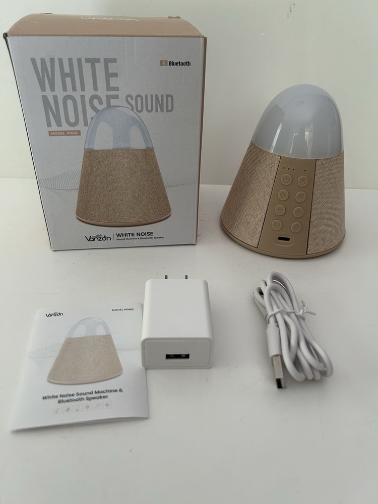 Vanzon White Noise Machine Bluetooth Speaker & Lights