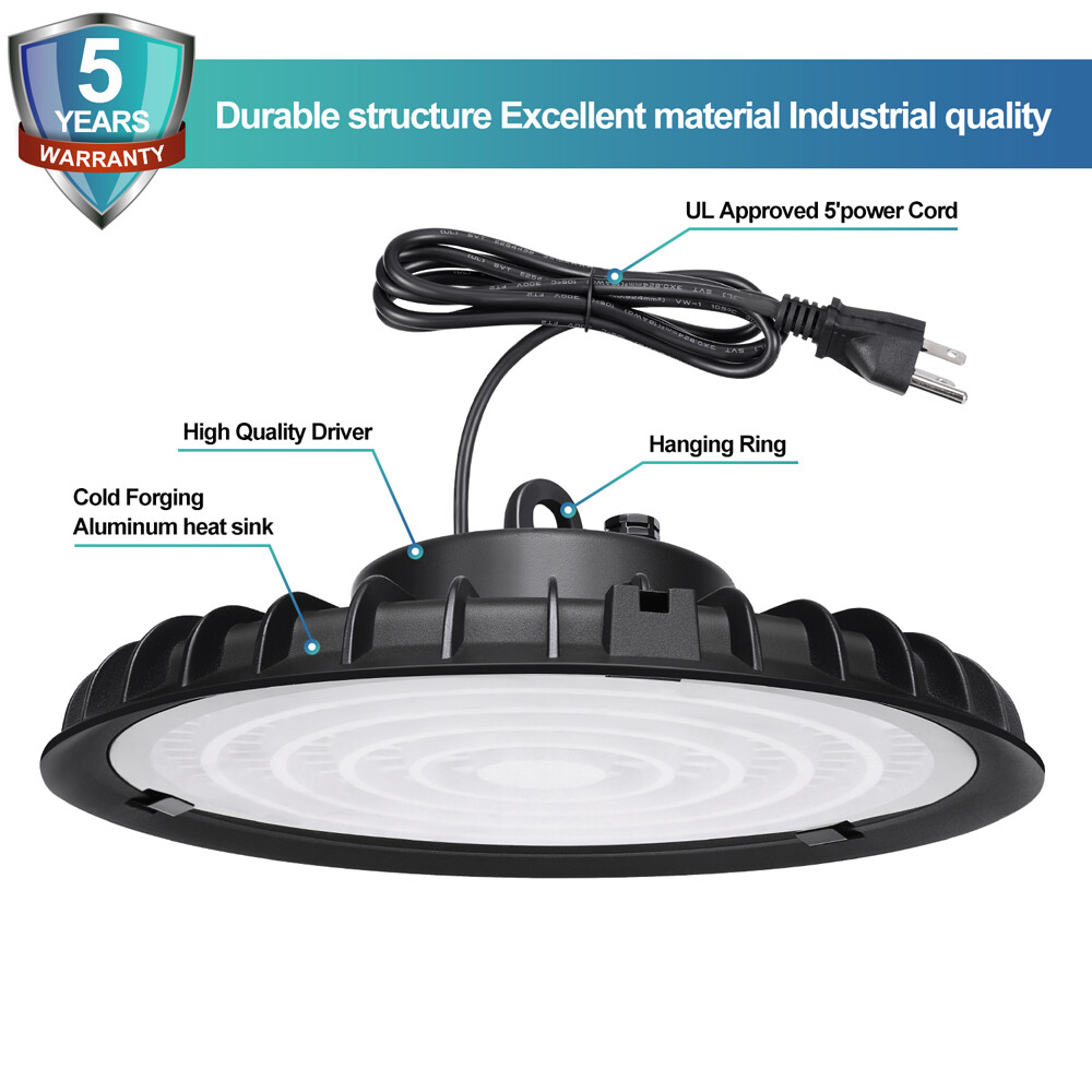 UFO LED High Bay Light 100W-300W Commercial Warehouse Factory Lighting Fixture