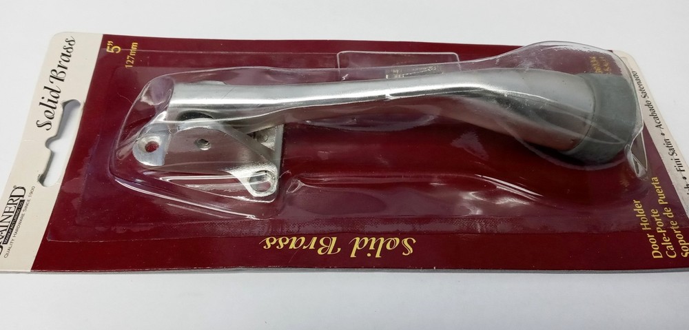 Brainerd 50334 Solid Brass 5" Kickdown Door Holder Satin Finish