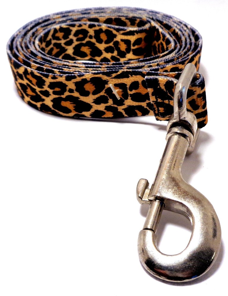 Cheetah Pattern 5' Dog Leash (NEW)
