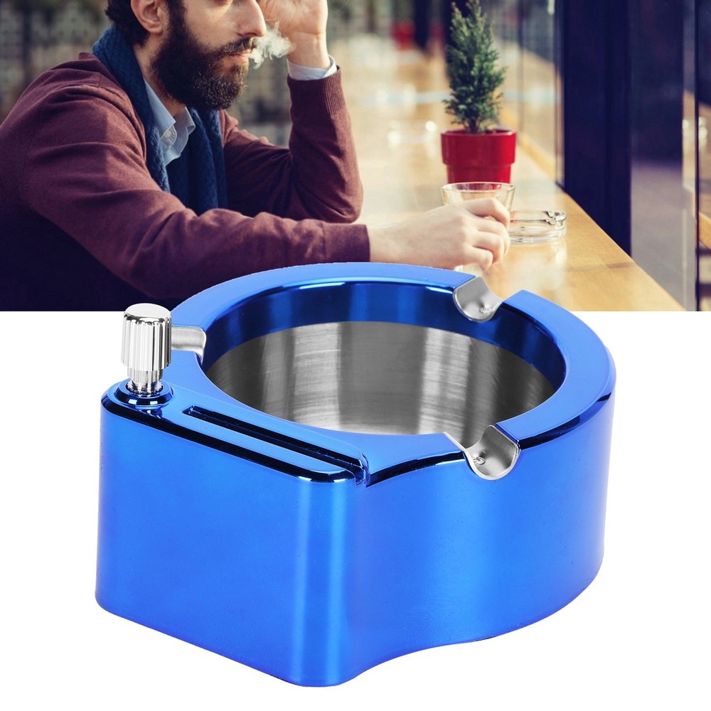 Stainless Steel Ashtray With Lighter Function For Home Use Excellent