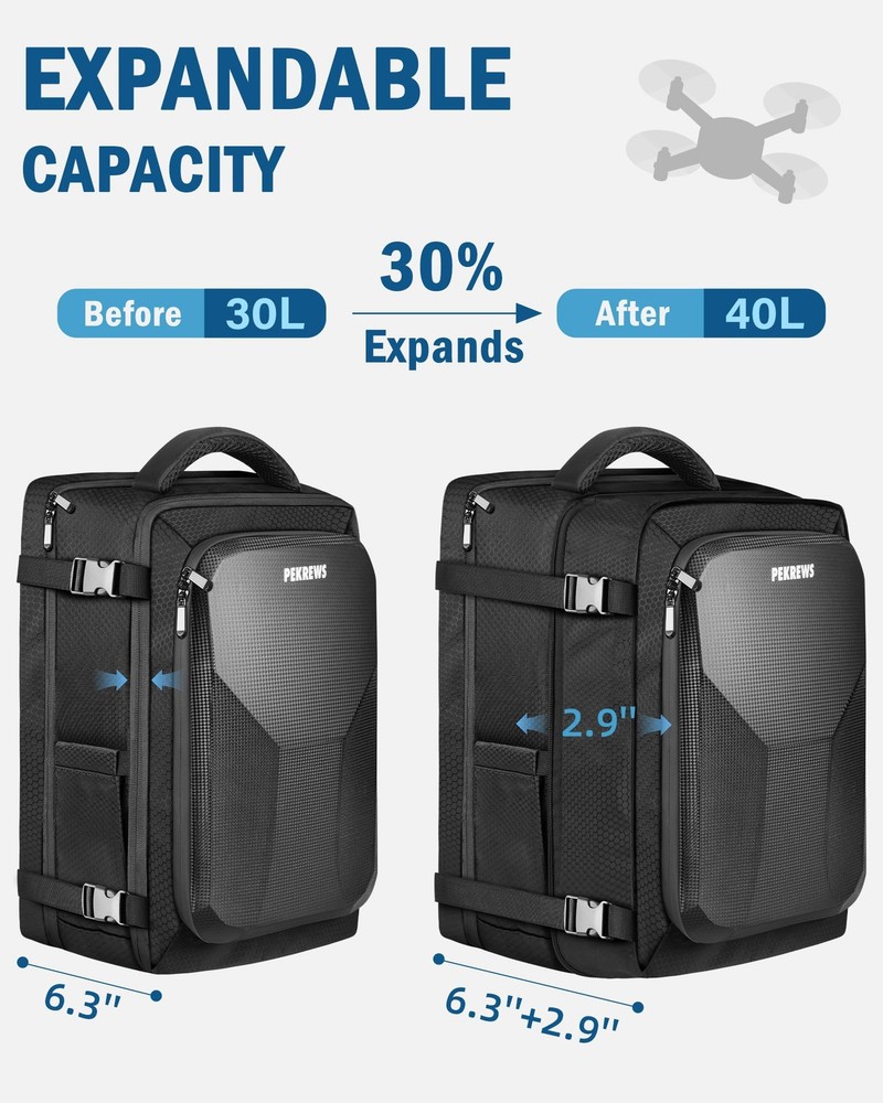PEKREWS Avata 2 Case, DJI 2 Case - One Size Fits All, 2 Backpack