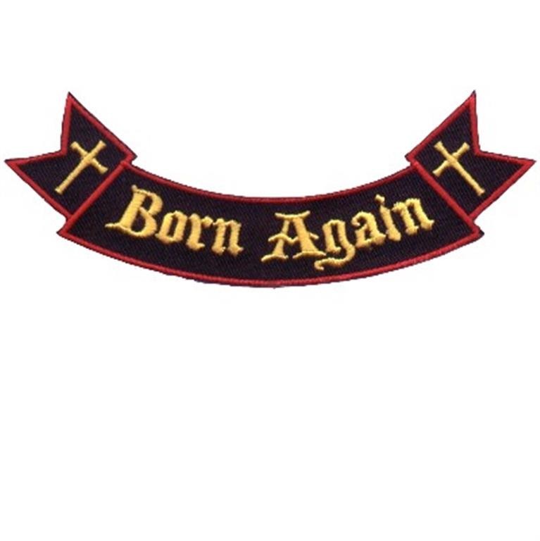 RIBBON ROCKER BORN AGAIN PATCH