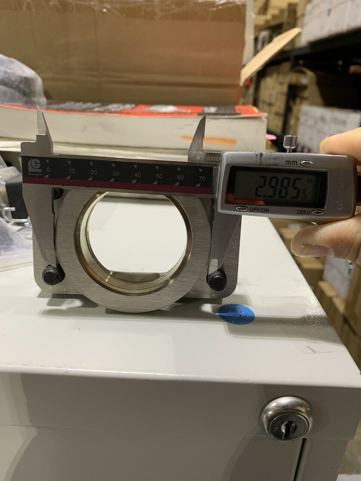 All Out Fab Precision v-band to T3 style flange adapter