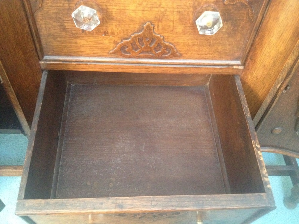 1920s Tudor style oak server/buffet
