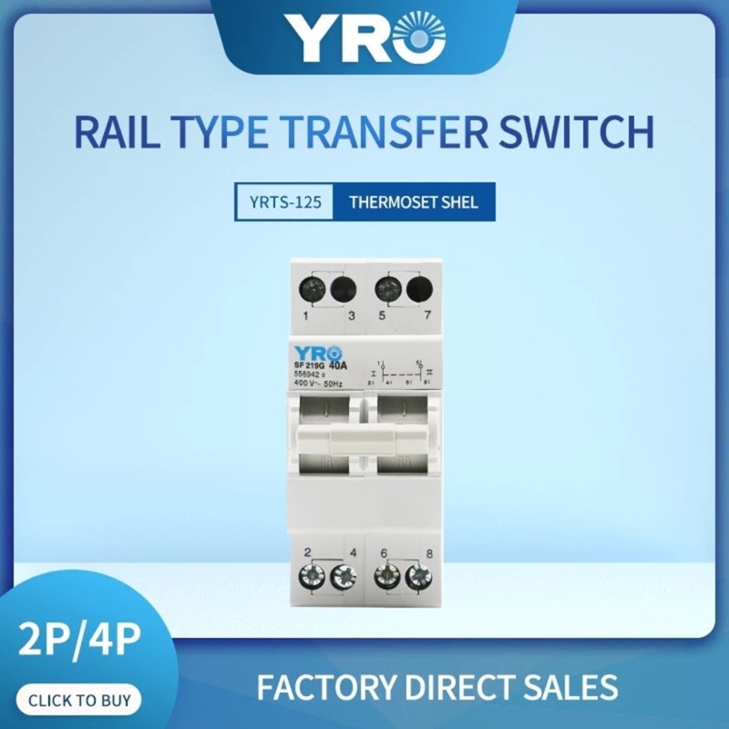 Double Power Manual Transfer-Switch Interlocked Circuit-Breaker Interlock-Switch