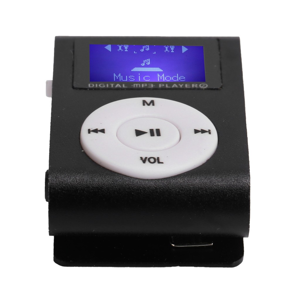 Portable Mini MP3 Music Playerorts BackClip LCD Screen MP3 Support Memory BEA