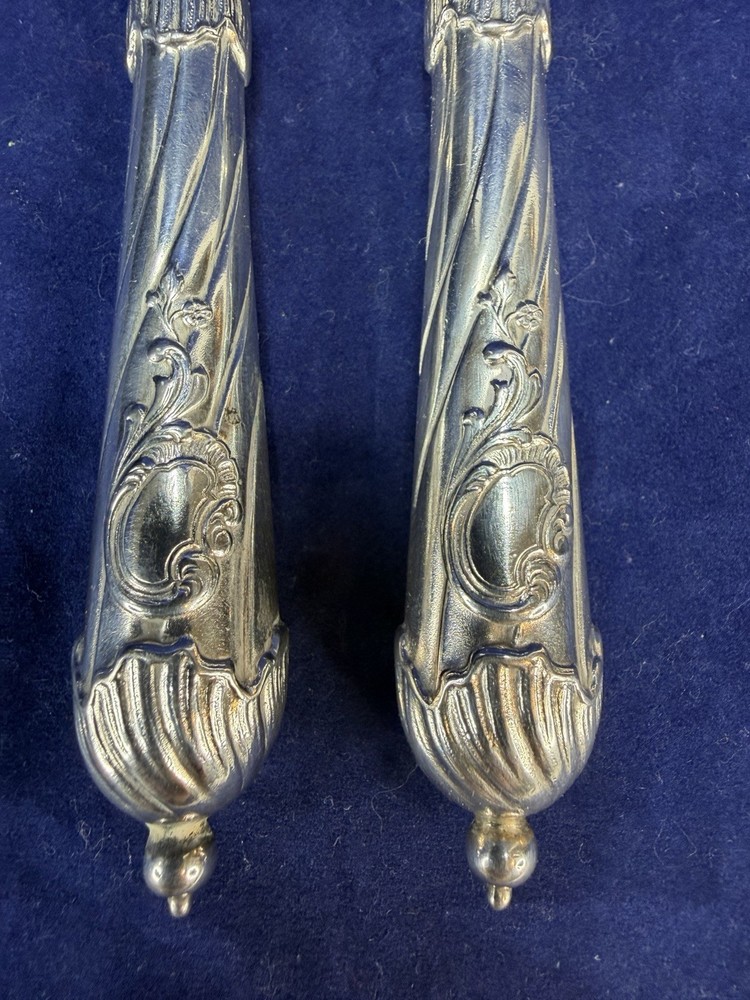 Antique 800 Silver Fish Slice and Fork Set Possibly German