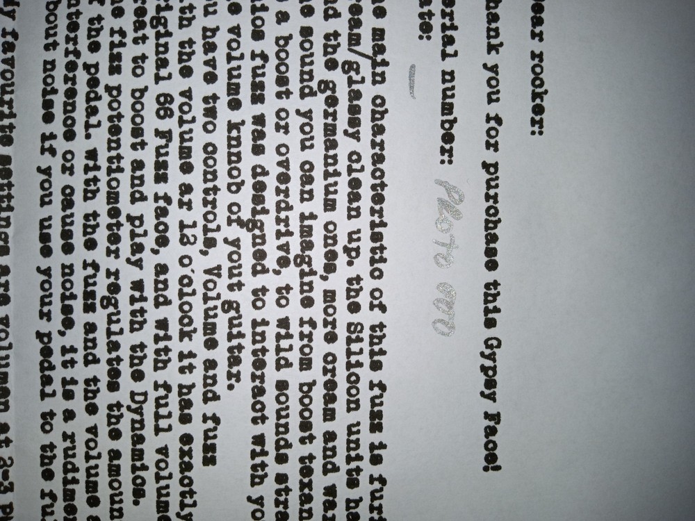 Lofi mind Gypsy face/ Fuzz Face prototype