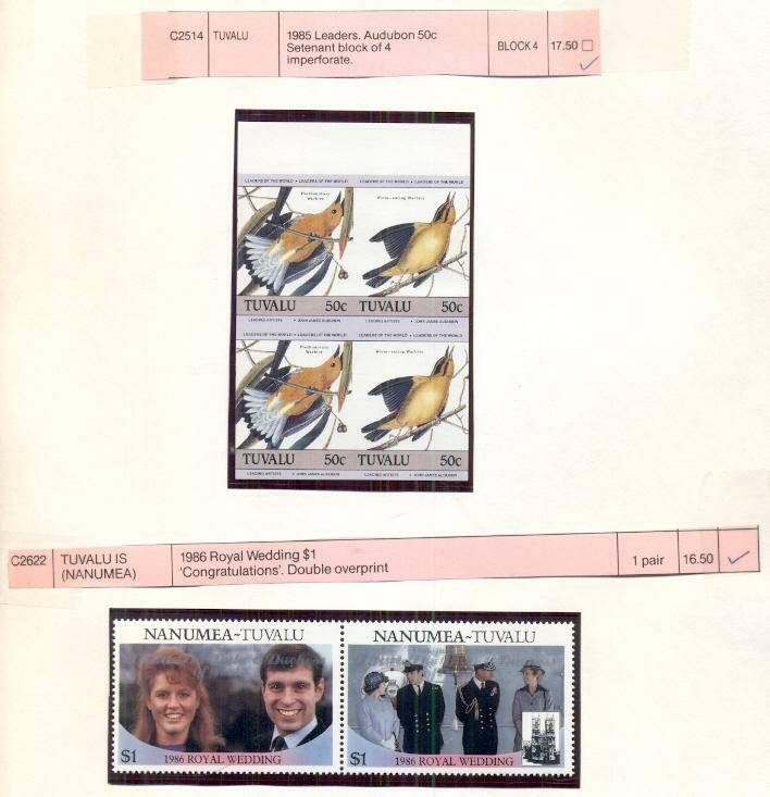 BRITISH AREA ERRORS Collection, 191 Errors & Freaks, all mint, 1980's period