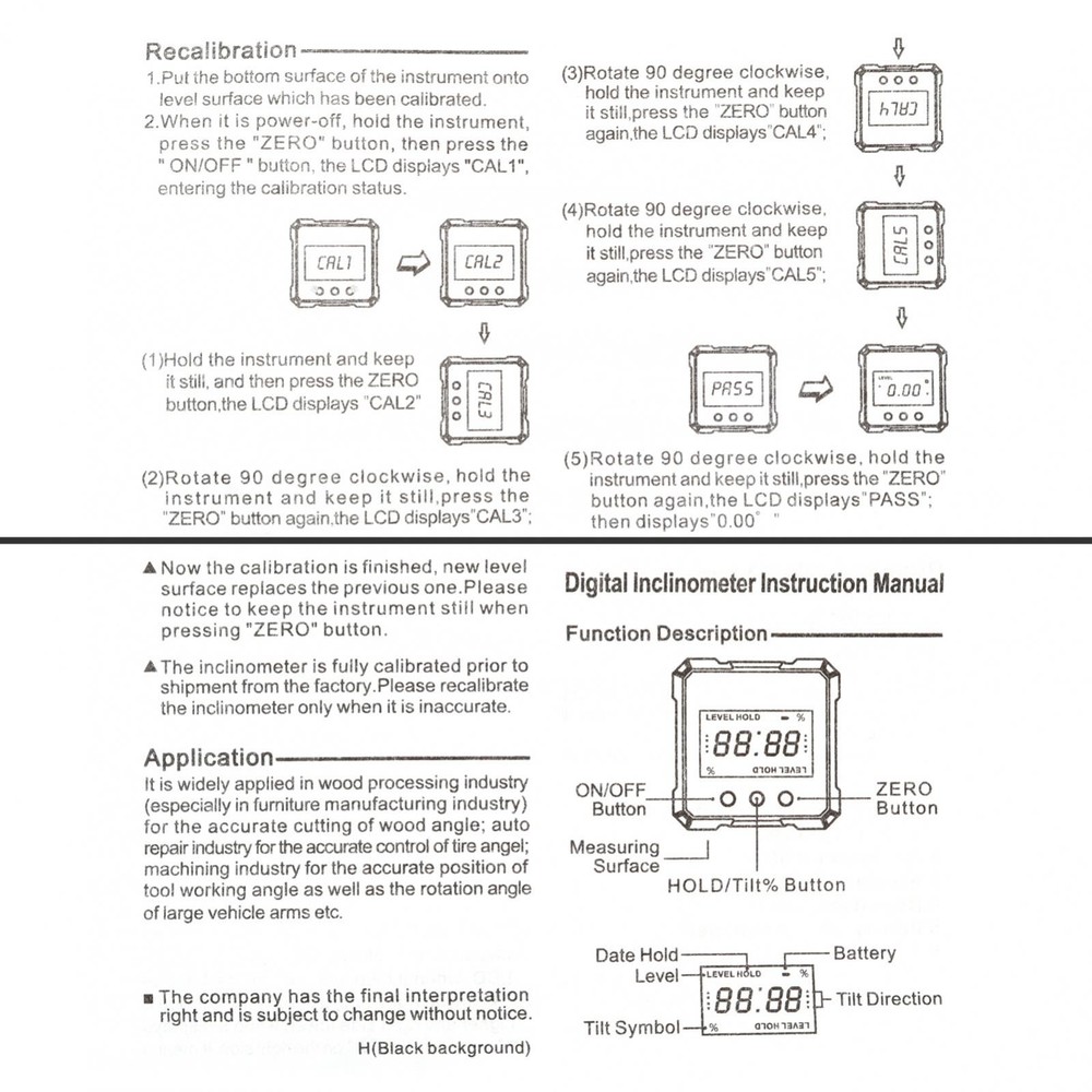 Digital Level Angle Gauge Meter Magnetic Electronic Level Angle Finder