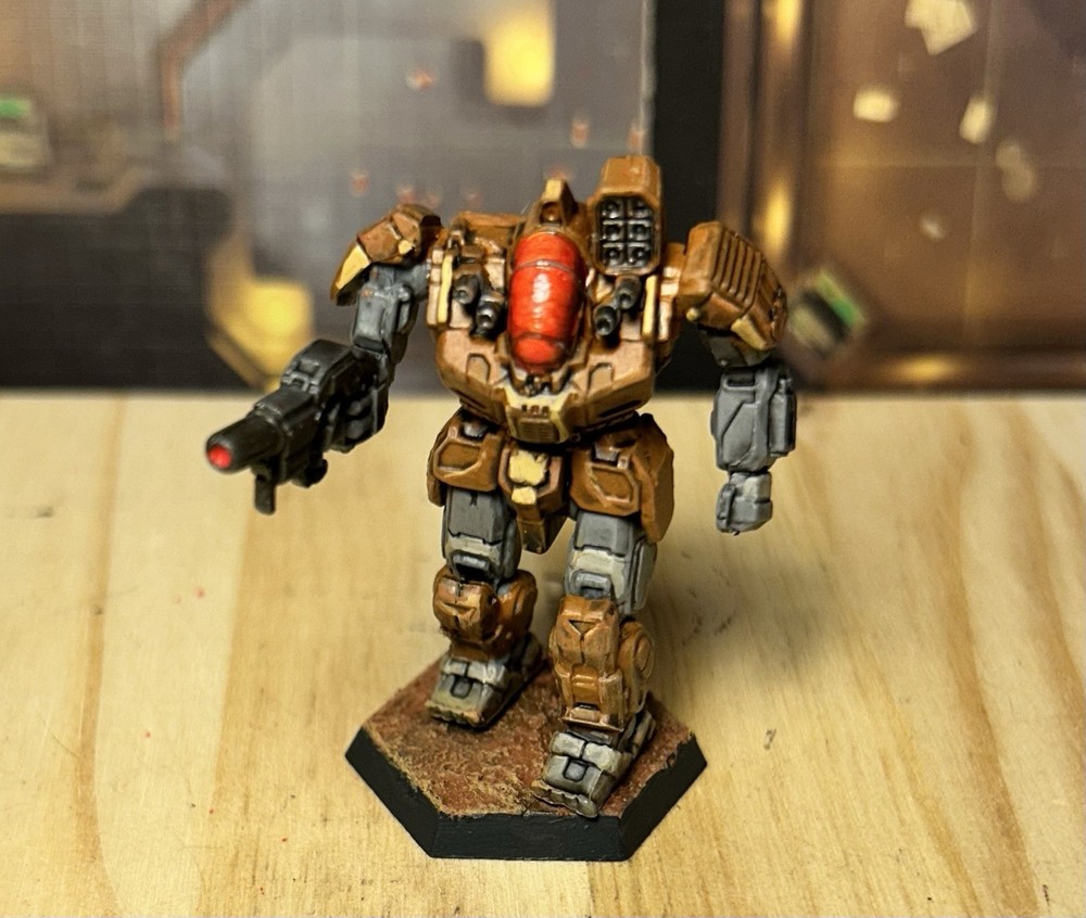 Battletech Battlemaster Mech *painted* Alpha Strike, Clan Wolf