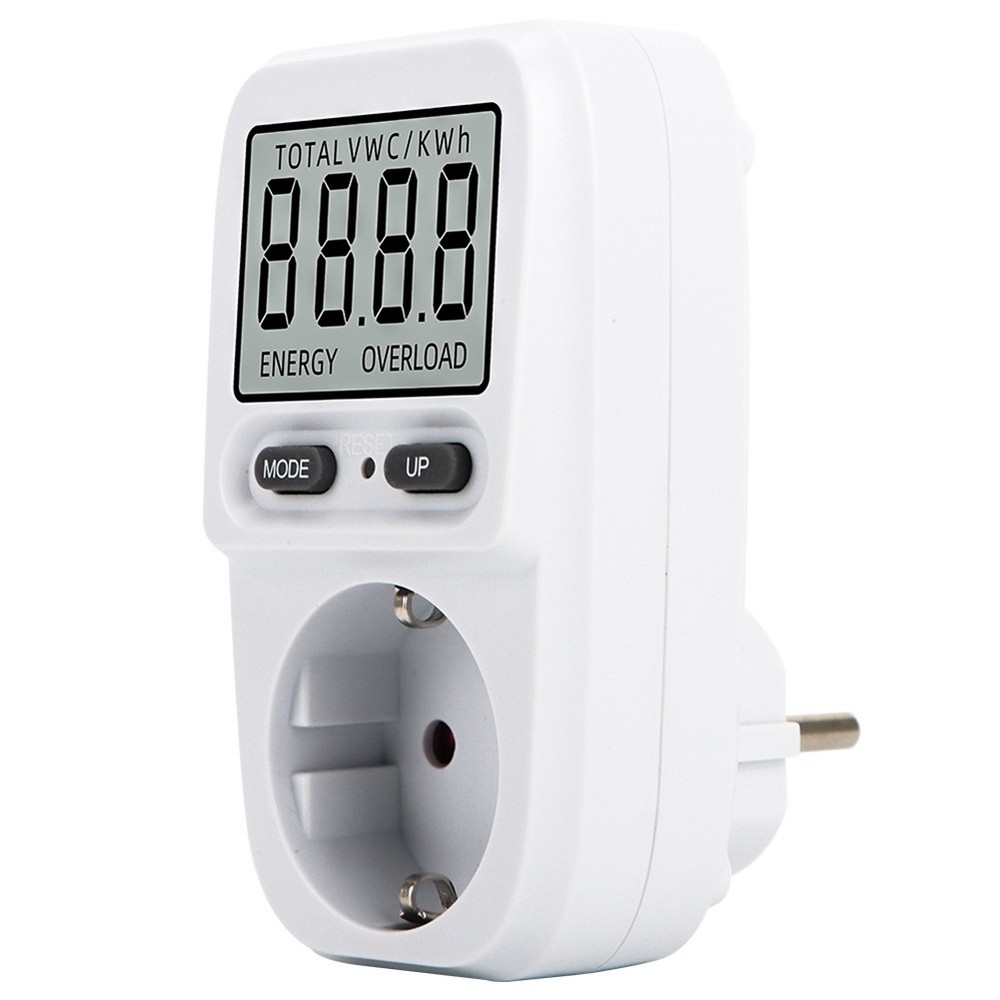 Electricity Meter Wattmeter LCD Energy Meter Socket Electrical Tester Messs3074