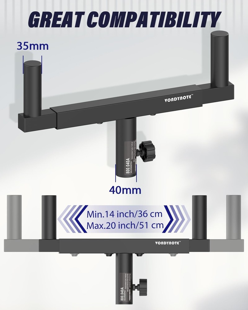 Adjustable Dual Speaker Mount Bracket Set of 2 for Easy Installation