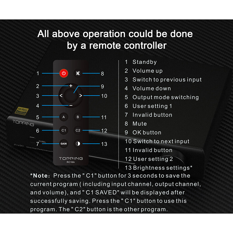 TOPPING Pre90 Preamplifier Or Ext90Input Extender NFCA Module Output Combination