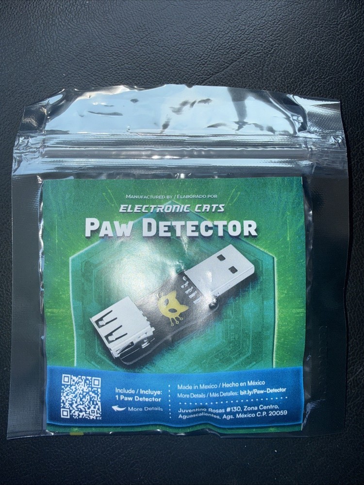 Paw Detector, Malicious USB-A Cable Detector, Electronic Cats, Version 1.1