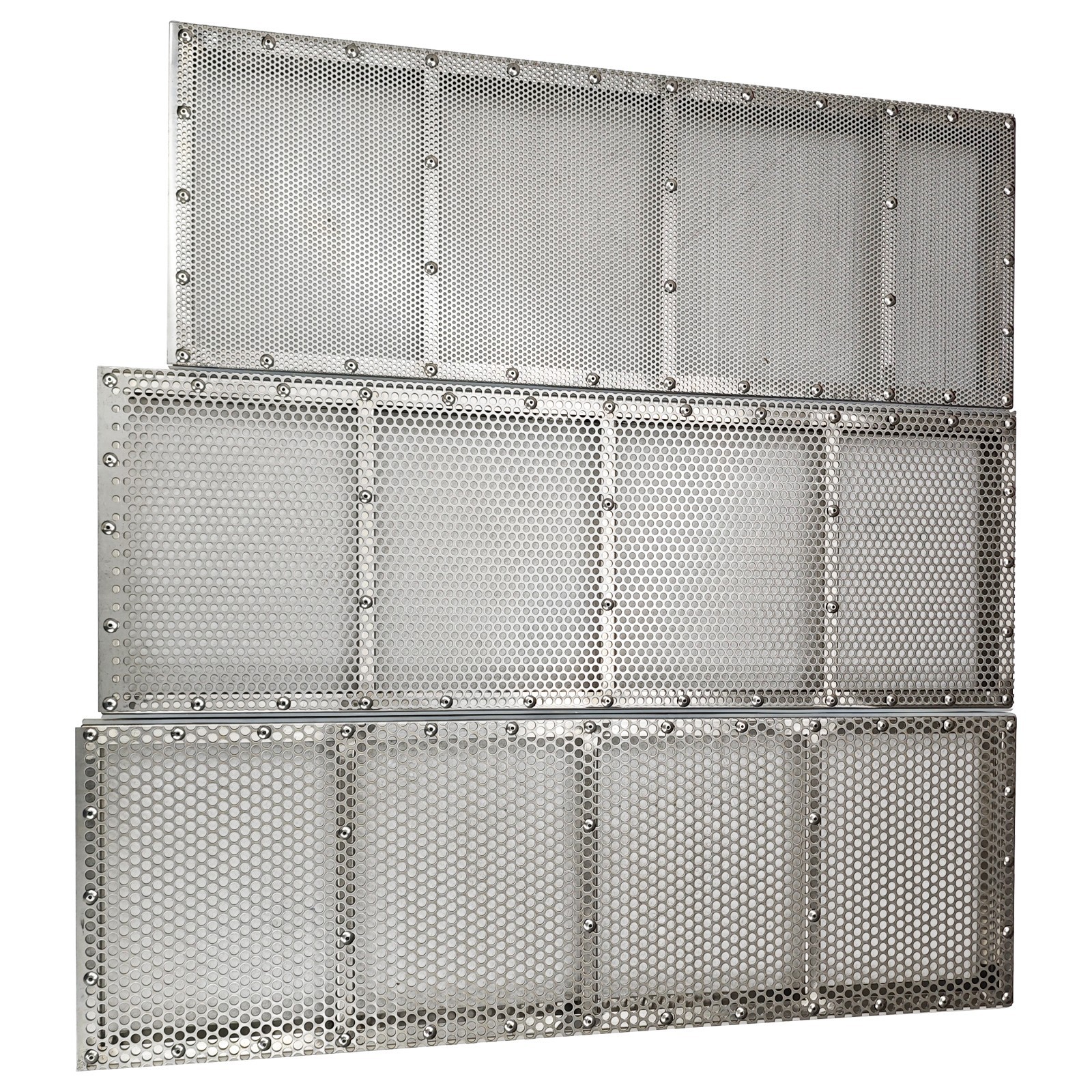 3-Layers 3/6/8mm Sieve 110V Full Stainless Steel Sifter Linear Vibrating Screen