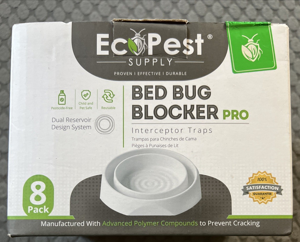 EcoPest Supply Bed Bug Blocker Pro Interceptor Traps 8 Pack | New Sealed