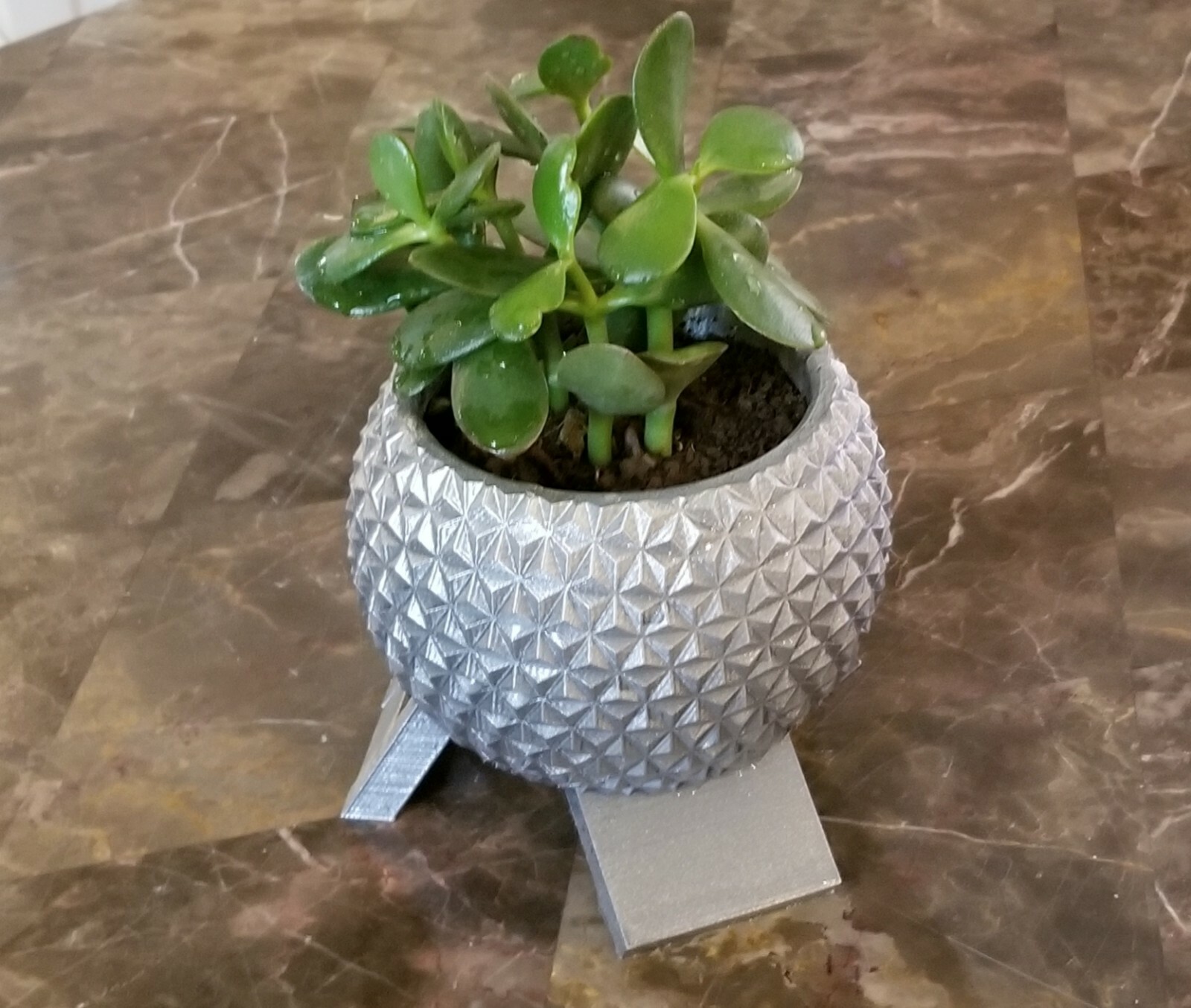 Disney World Epcot Spaceship Earth Inspired Planter - Garden Disney Decor Size B
