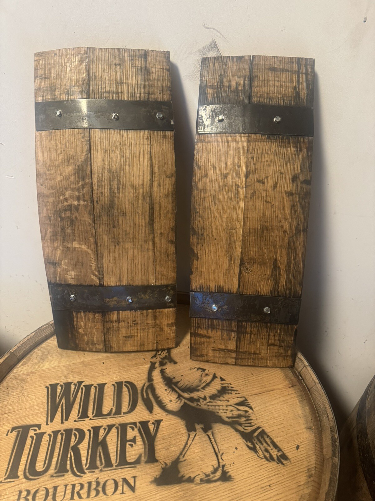 Rustic Barrel European Deer Skull Mounting Plaques