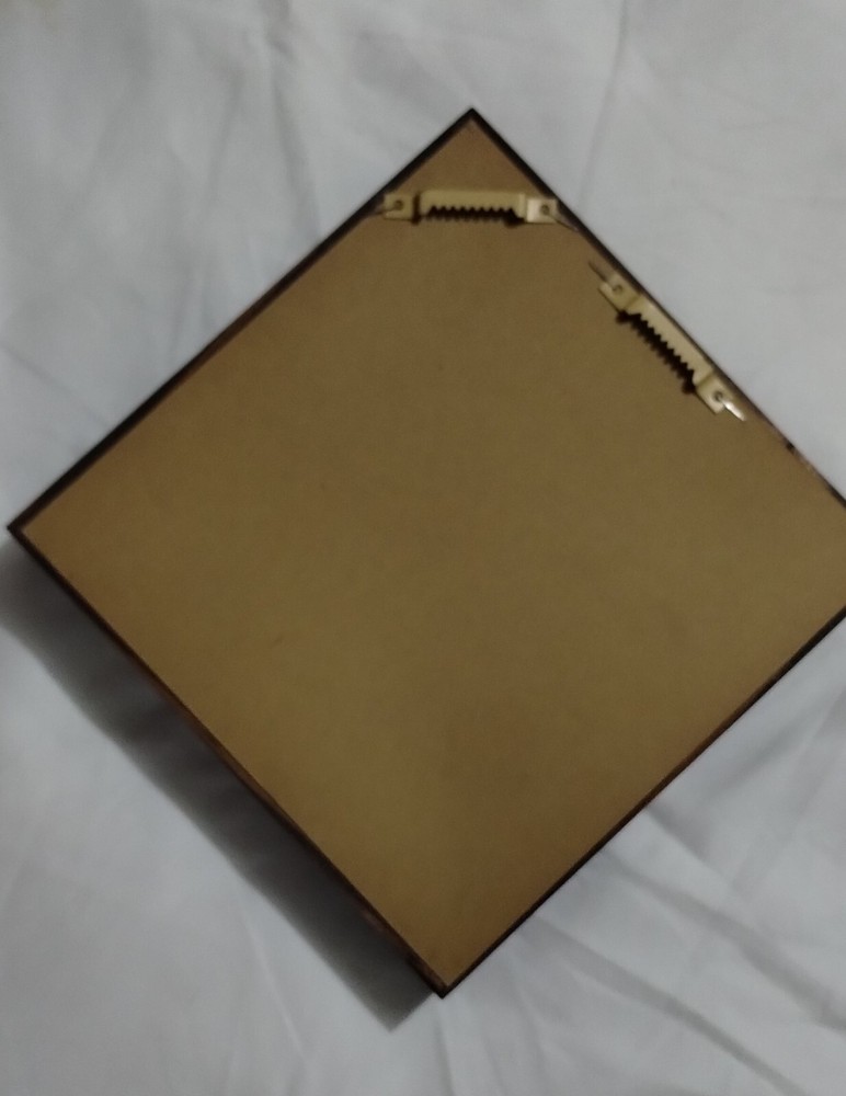 VINTAGE SQUARE WALL MIRROR 8"