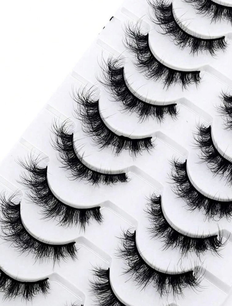 Faux mink lashes natural short