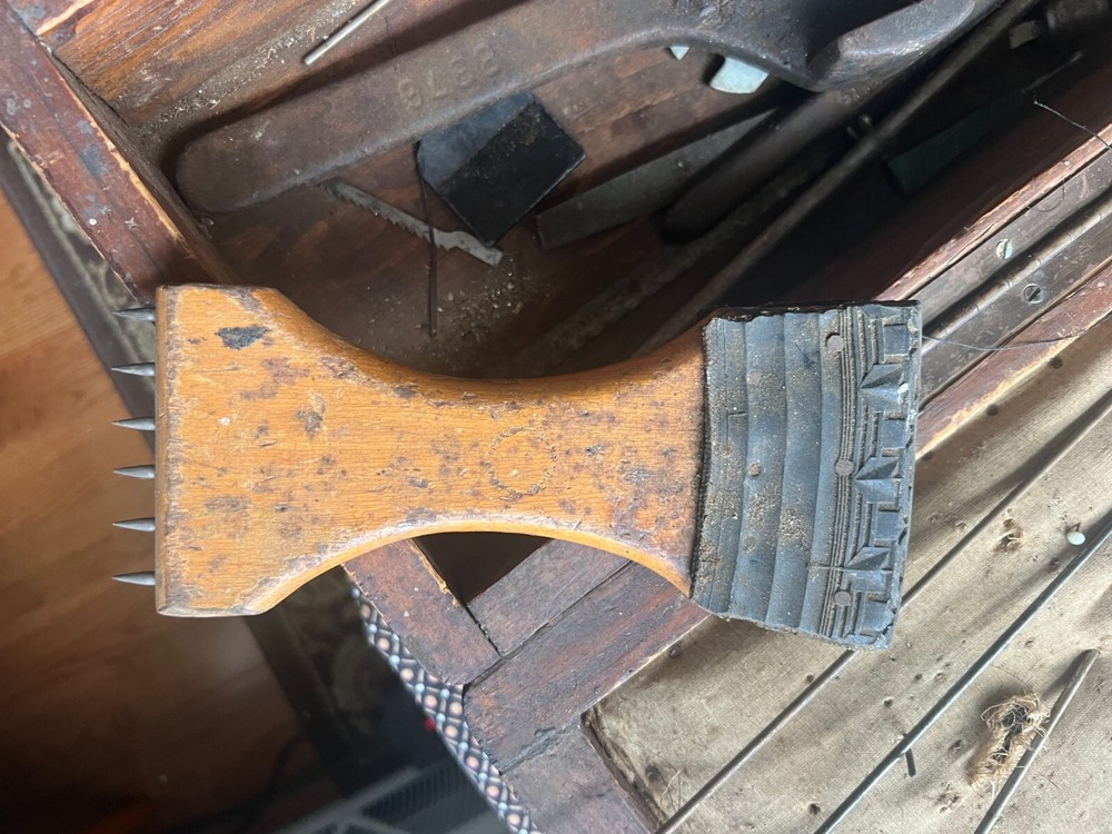 VINTAGE UPHOLSTERER TOOL BOX CIRCA 1930