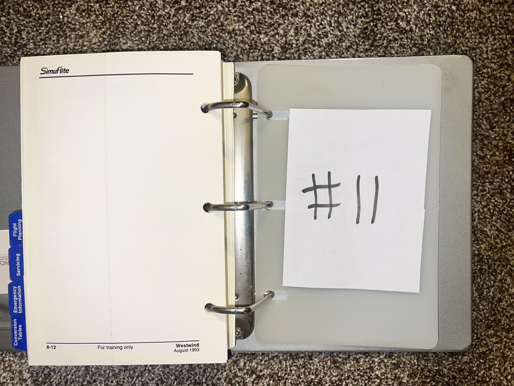 SimuFlite Westwind Cockpit Reference Handbook
