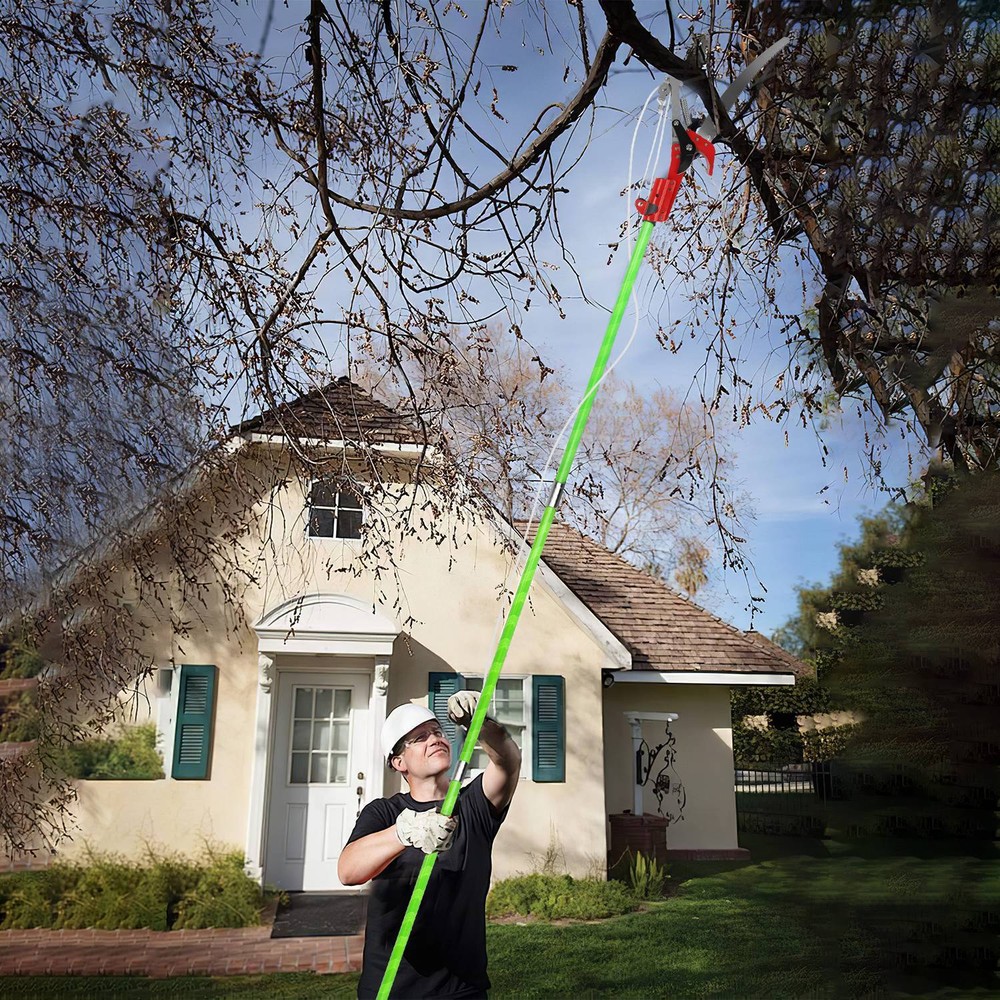 Long Manual Pole Saw Extendable Tree Pruner Portable Pole Saw Pruner Pole Tool