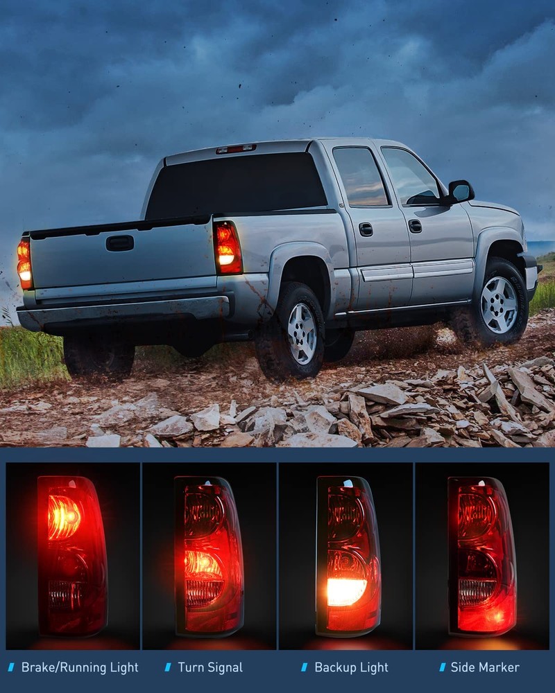 Passenger Side Taillight for 2003-2007 Chevy Silverado Fleetside Models
