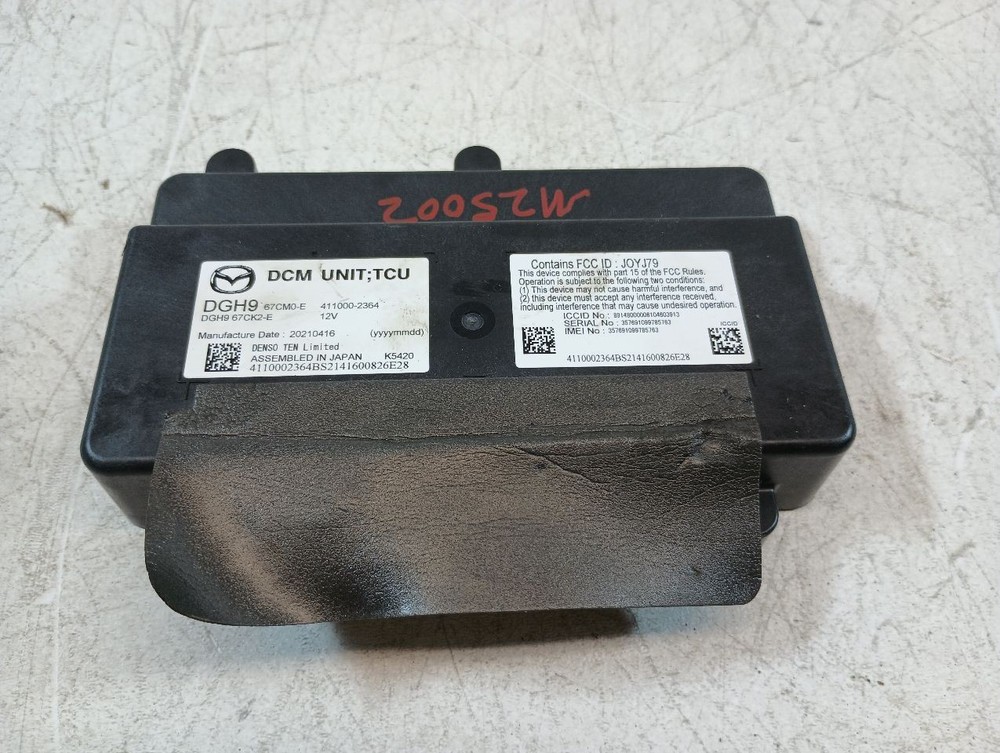 2020 2021 MAZDA CX-30 DATA COMMUNICATION CONTROL MODULE DGH9-67-CM0E