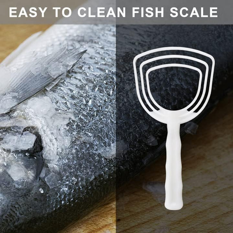 BOLEX Professional Bone Dust Scraper, Square Meat Scraper,White Poly Scraper Bon