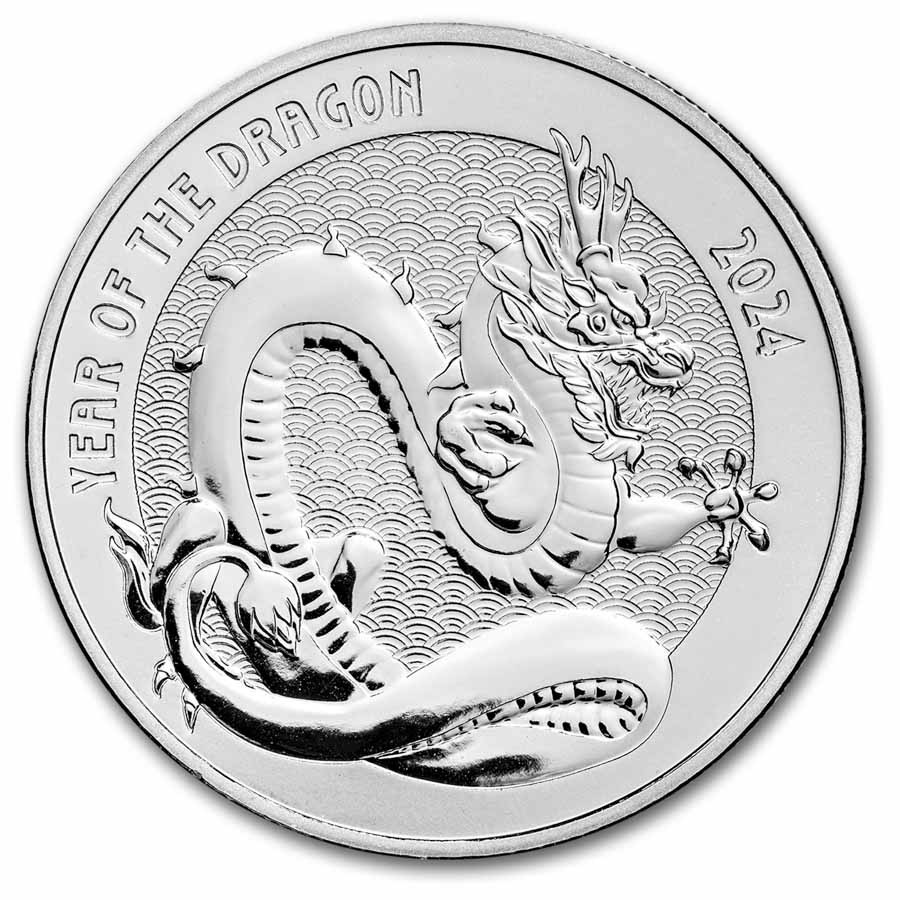 1 oz Silver Round - 2024 Year of the Dragon (Series 2)