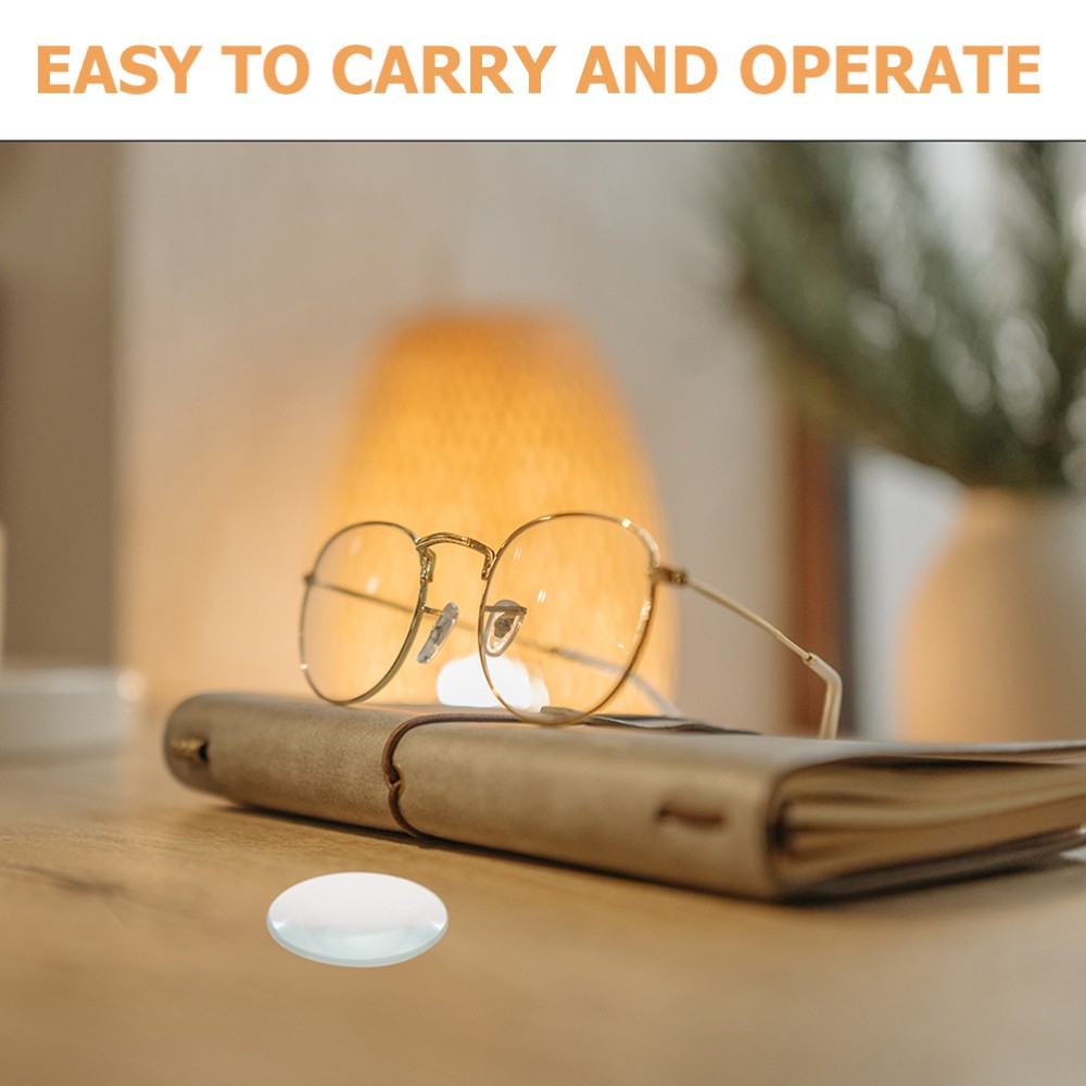 2 Pcs Convex Lens Science Classroom Optics Kits Teaching Tool Mirror Small"