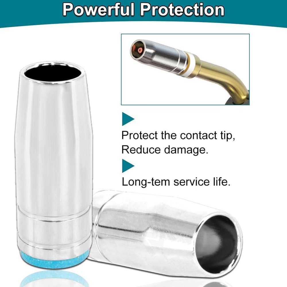 Complete Consumable Set For MIG Welding Includes 8 Gas Nozzles And Spanner