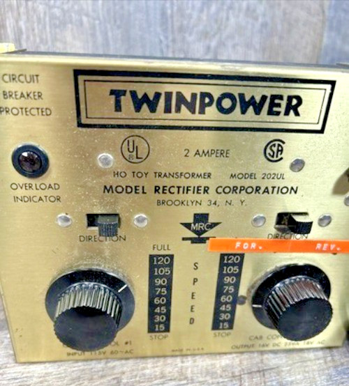 Train Max Rail Control Twin Power Remote Train Controller Model 202UL- As Is