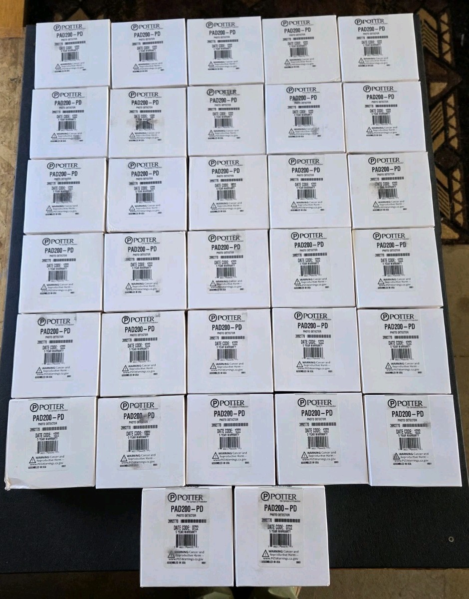 POTTER PAD200-PD PHOTOELECTRIC SMOKE DETECTOR *NEW WITH MARKER WRITING* 32 AVAIL