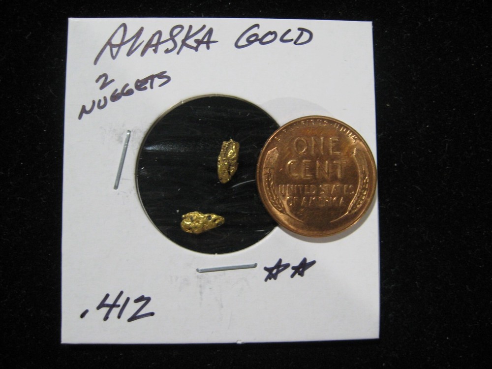 ALASKA GOLD TWO NUGGET .412 GRAM
