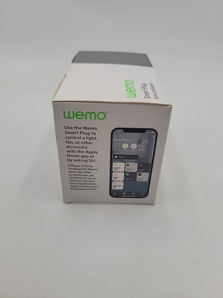 WeMo Smart Plug White Thread Bluetooth Apple HomeKit Easy Setup WSP100