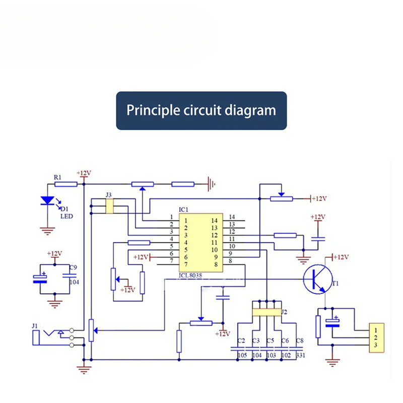 ICL8038 Multi-Function Low-Frequency Signal Generator Welding Electronic DIY Kit