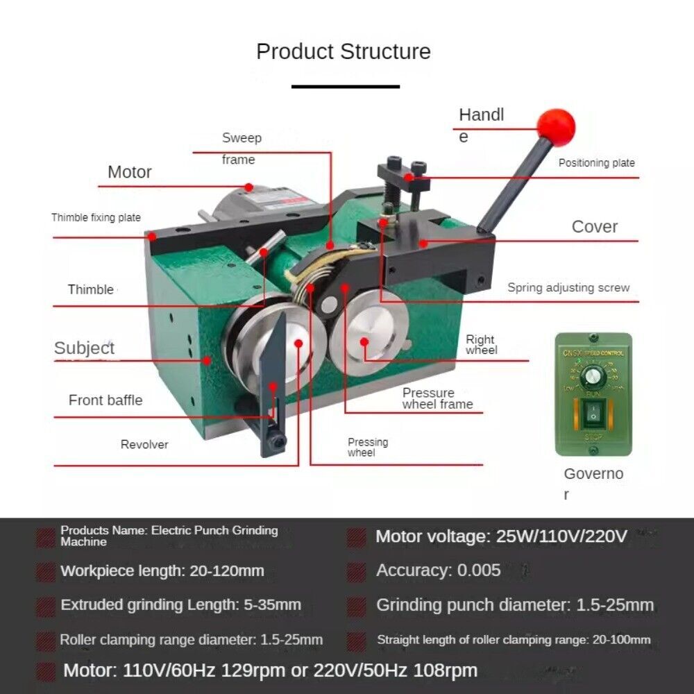 Electric Grinding Machine Grinding Machine Punch Thimble Punching Machine