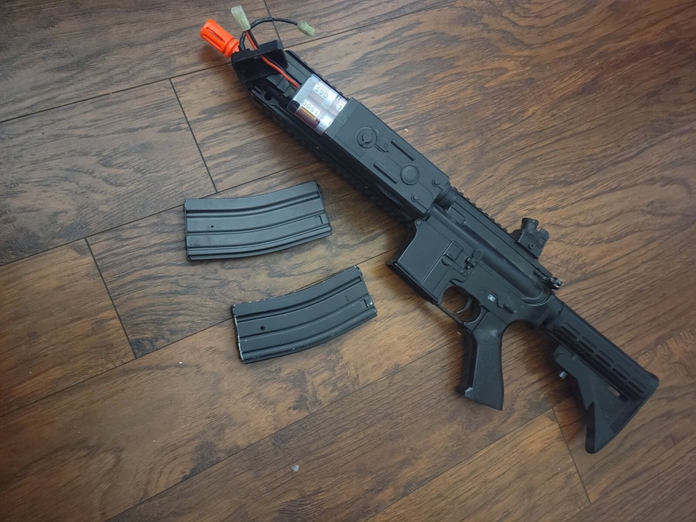 airsoft m4 rifle black lancer tactical