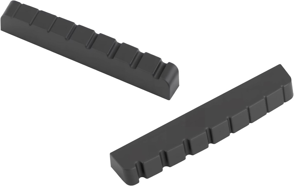 2pcs 8 String Guitar Slotted Nut in Black