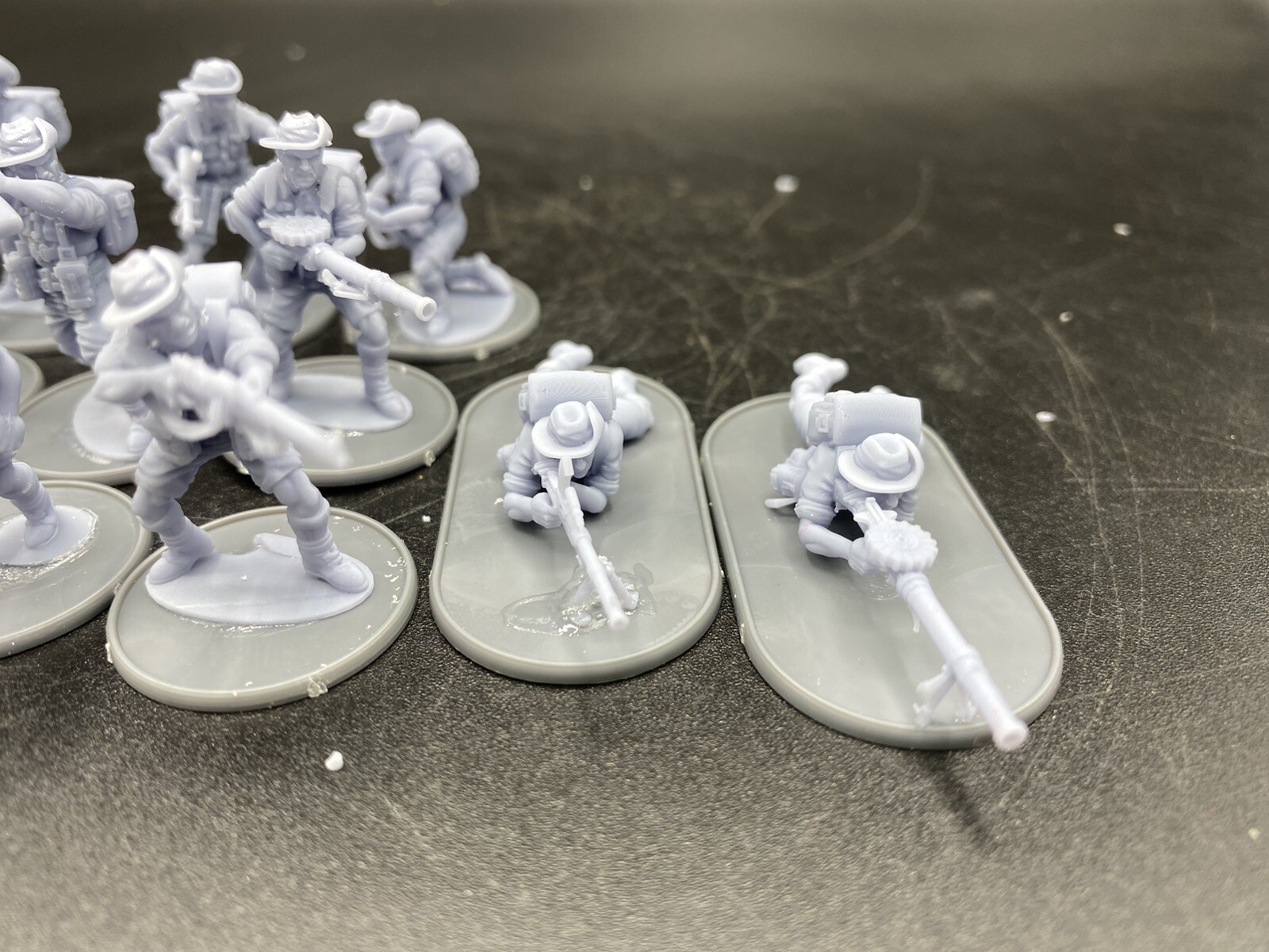 28mm, 3D Printed, WW2, Australians Infantry (17), Bolt Action.