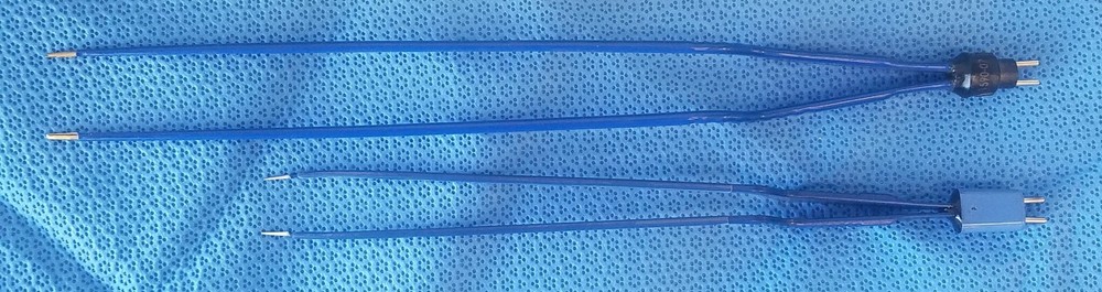 Bipolar Bayonet Forceps Set (9 1/4" & 11 1/4") & Cable