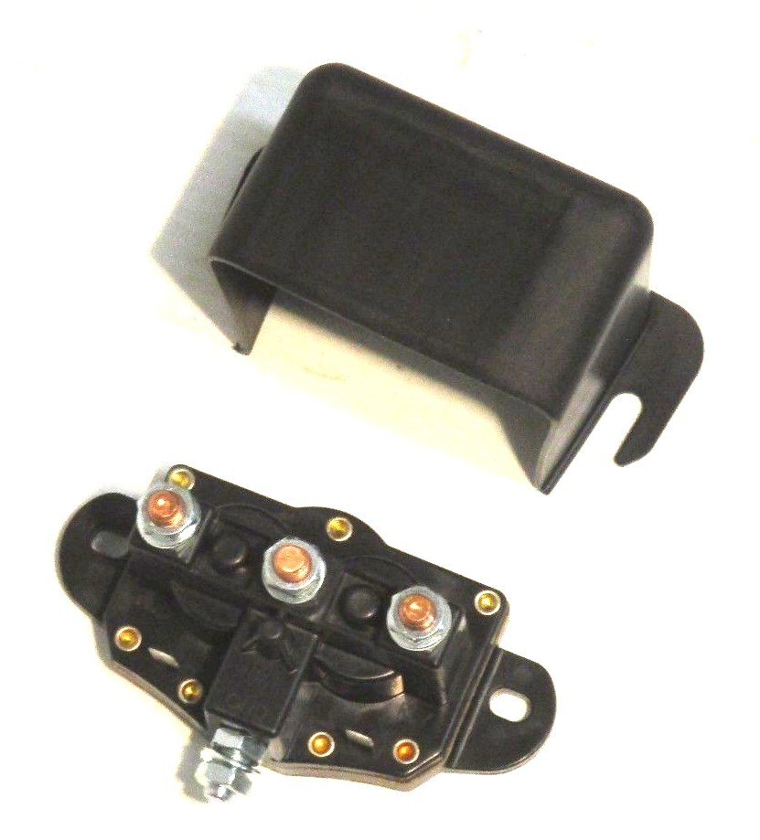 Dump Truck Tarp Solenoid Switch w/cover, 12V, 150A, Buyers # 1306600, # 3014186