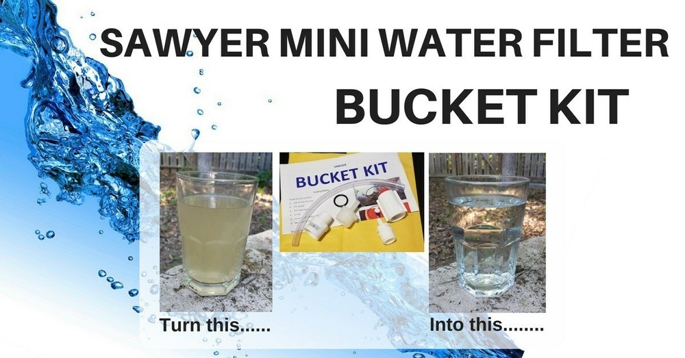 Bucket Conversion Kit for the Sawyer Mini Water Filter - 2 PACK Prepper & SHTF
