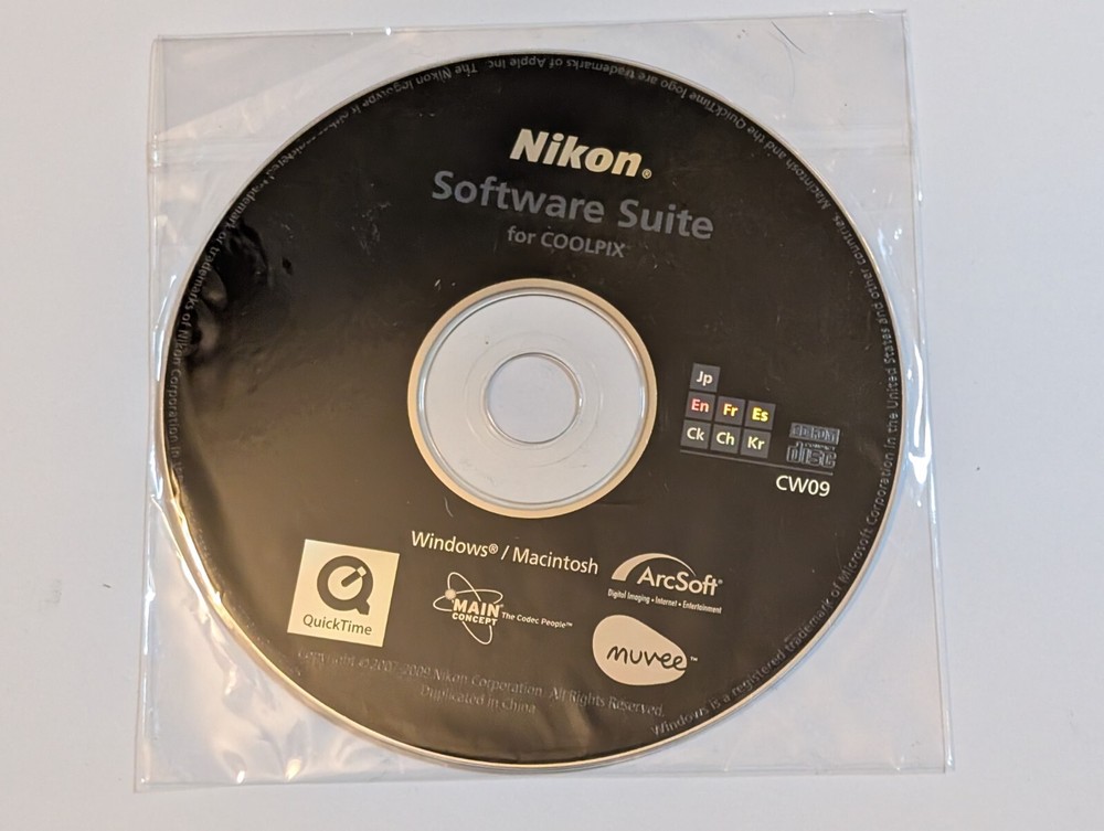 Nikon Software Suite CD for Coolpix Digital Camera - CW07